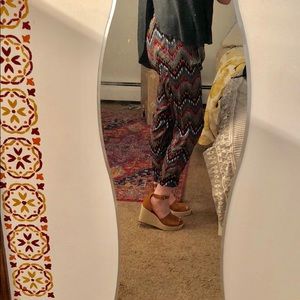 Bohemian patterned harem pants